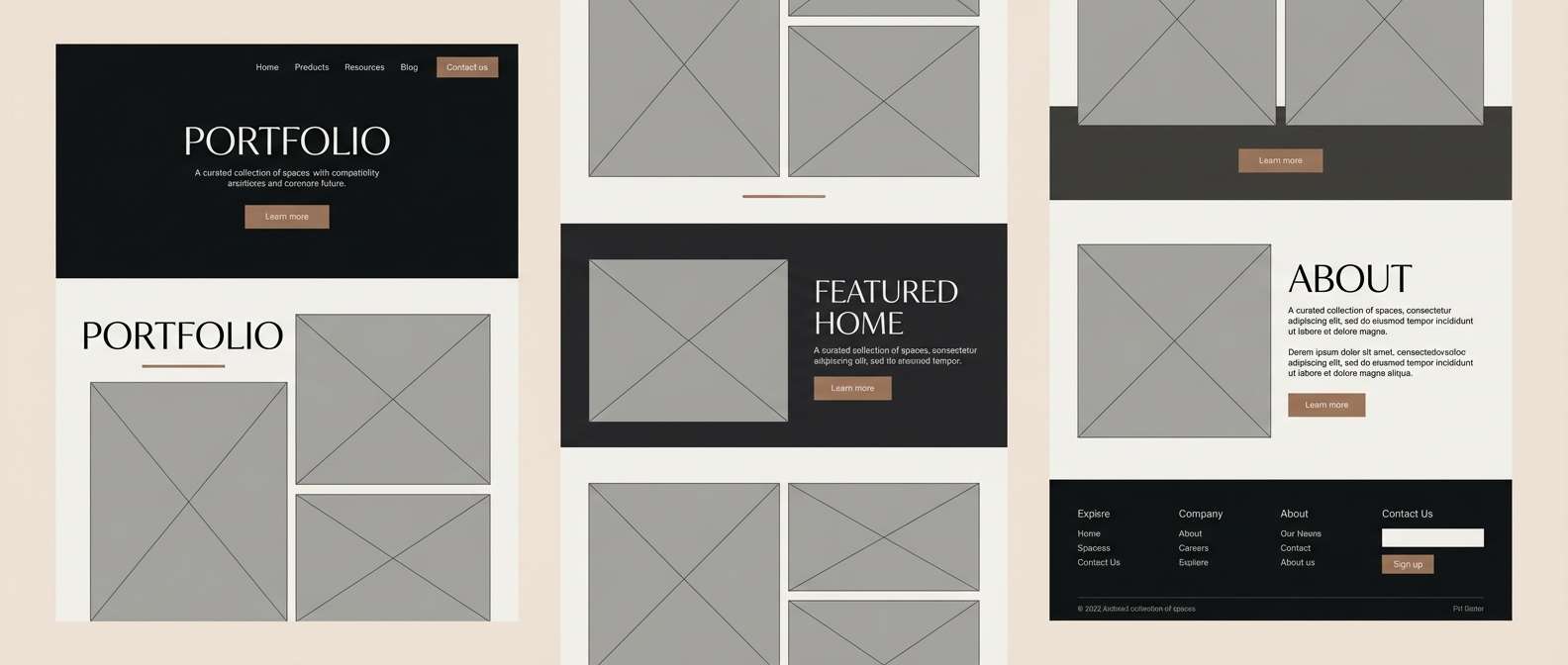 interior portfolio layout
