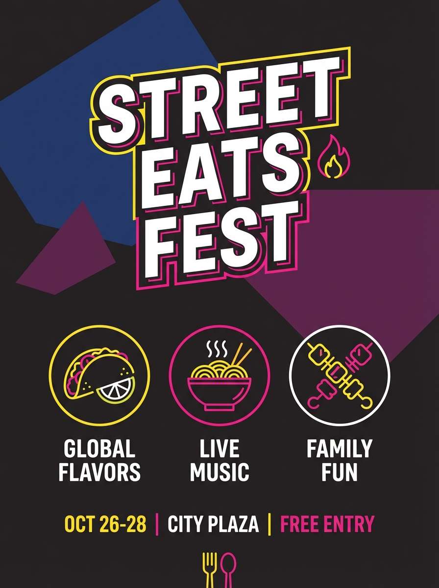 street food flyer