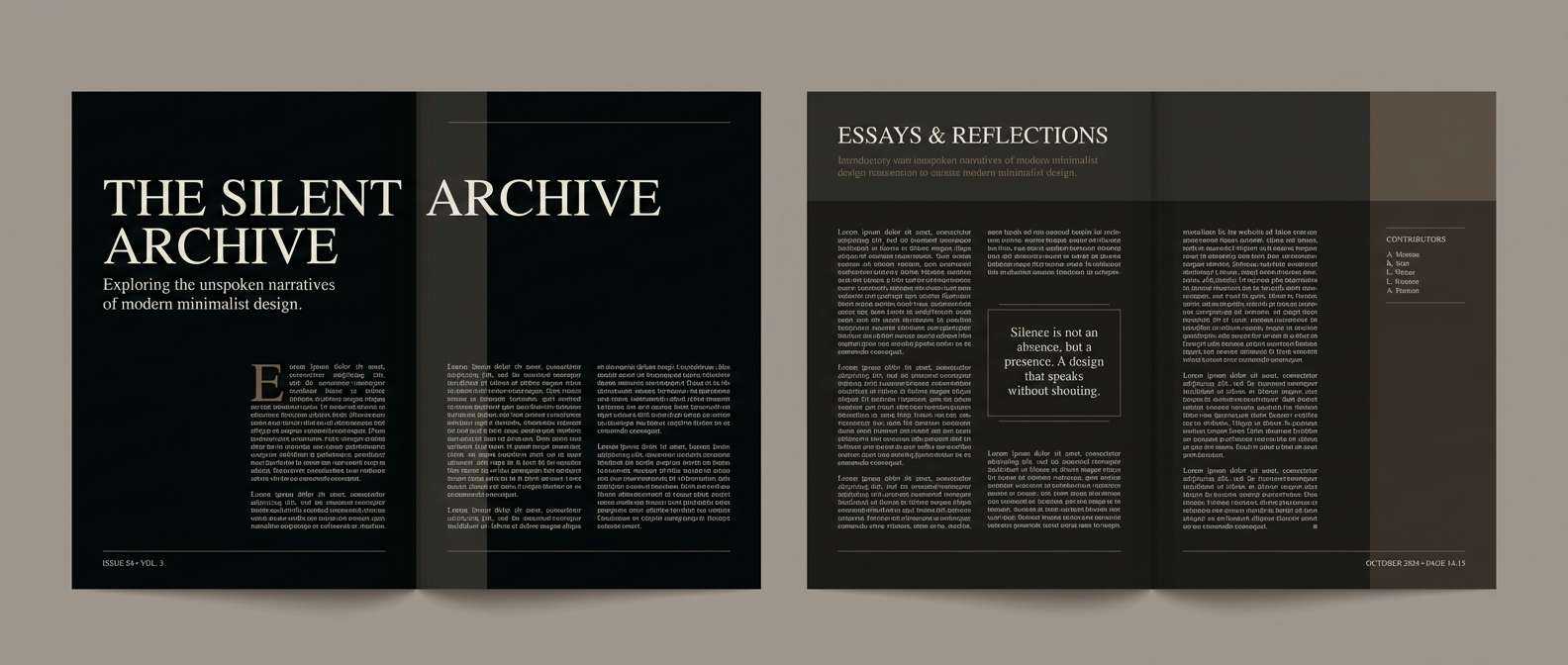 editorial spread layout