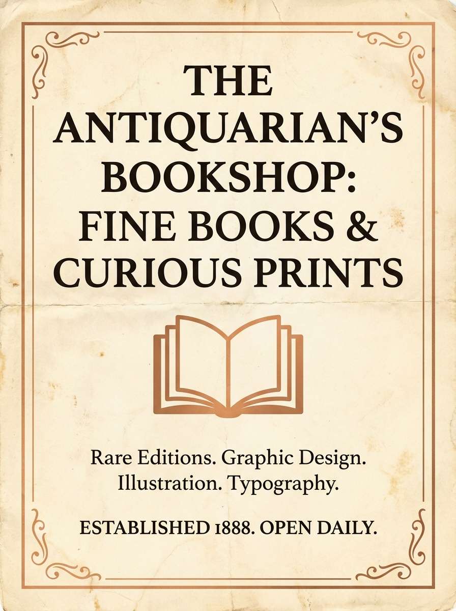 bookstore promo poster