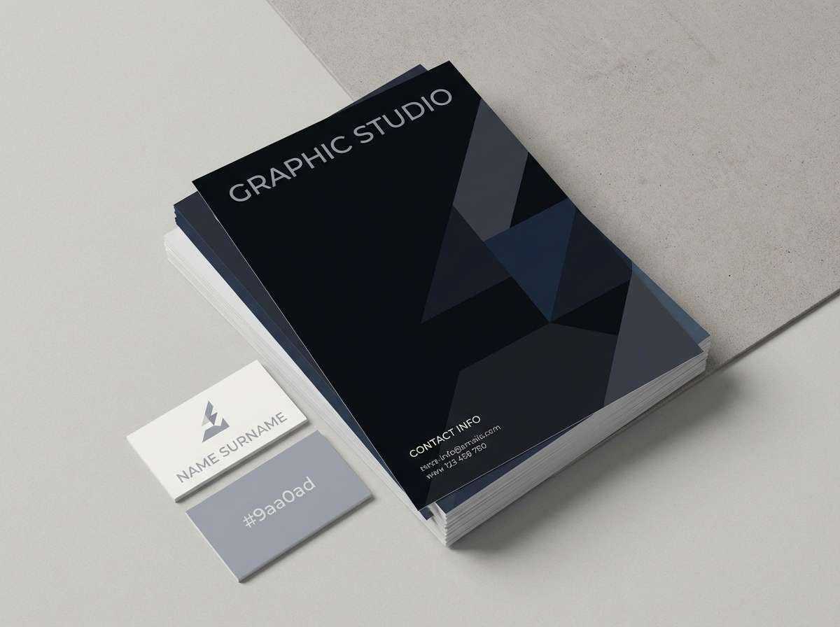 minimal stationery branding