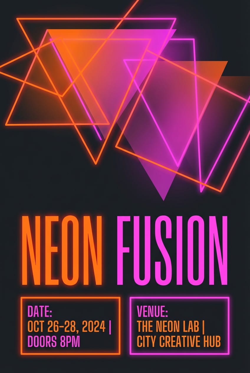 night event poster