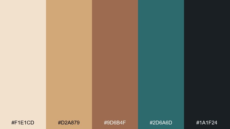 night market desert oasis color palette with hex codes