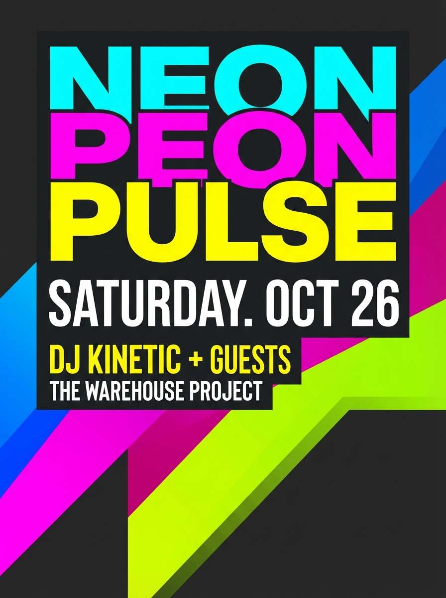 nightlife flyer layout