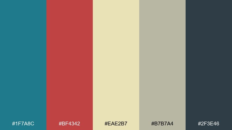 nordic cabin color palette with hex codes