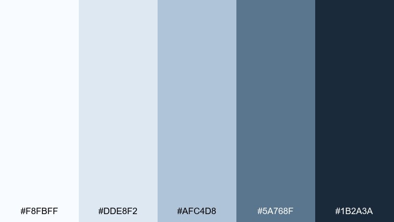 nordic frost home office color palette with hex codes