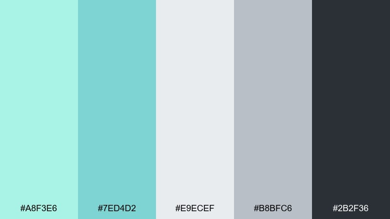 nordic kitchen color palette with hex codes