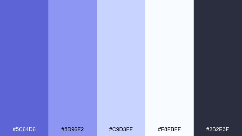 nordic lavender blue blue lavender color palette with hex codes