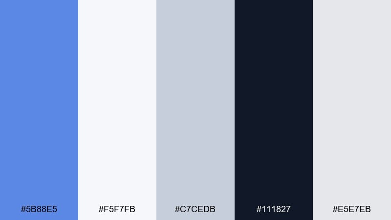 nordic minimal color palette with hex codes
