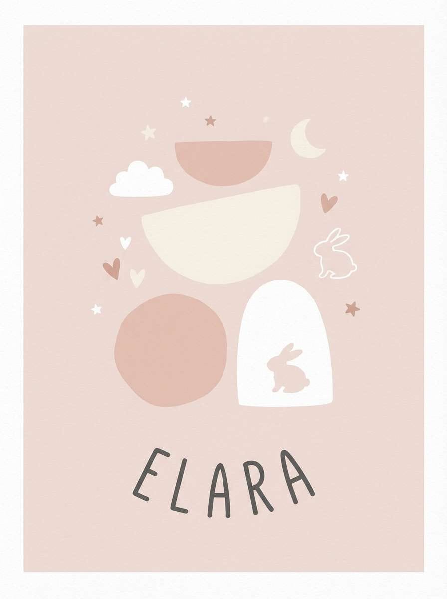 nursery name poster