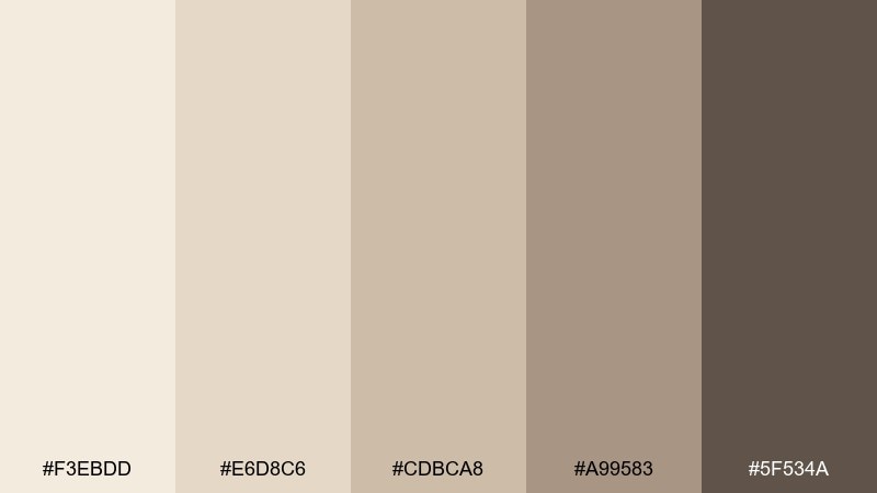 oatmilk minimal linen color palette with hex codes