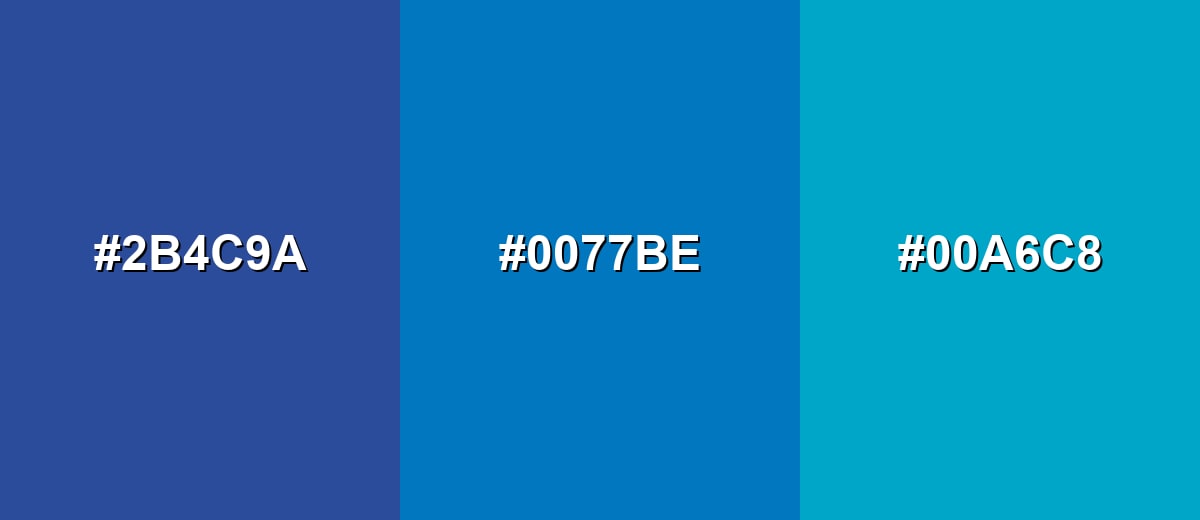 analogous color for ocean-blue-color