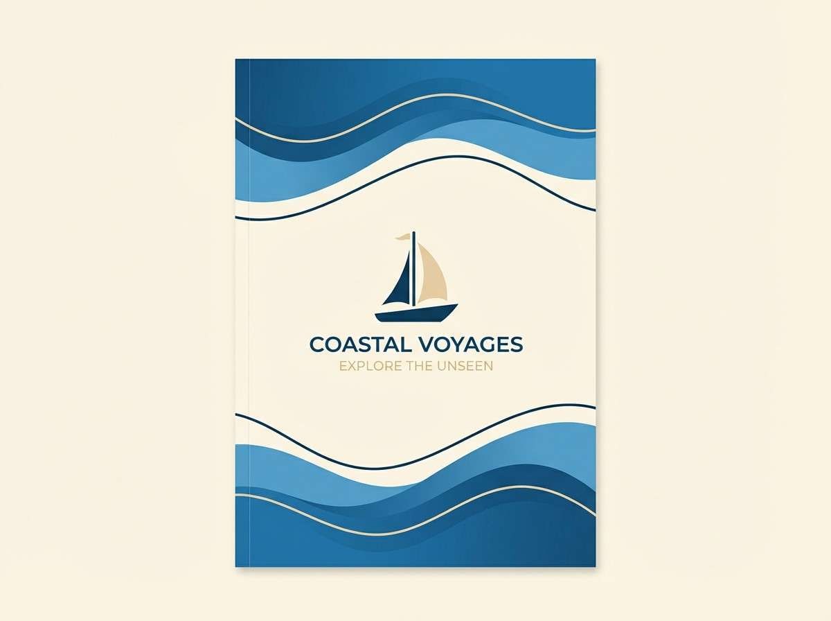 coastal travel brochure cover