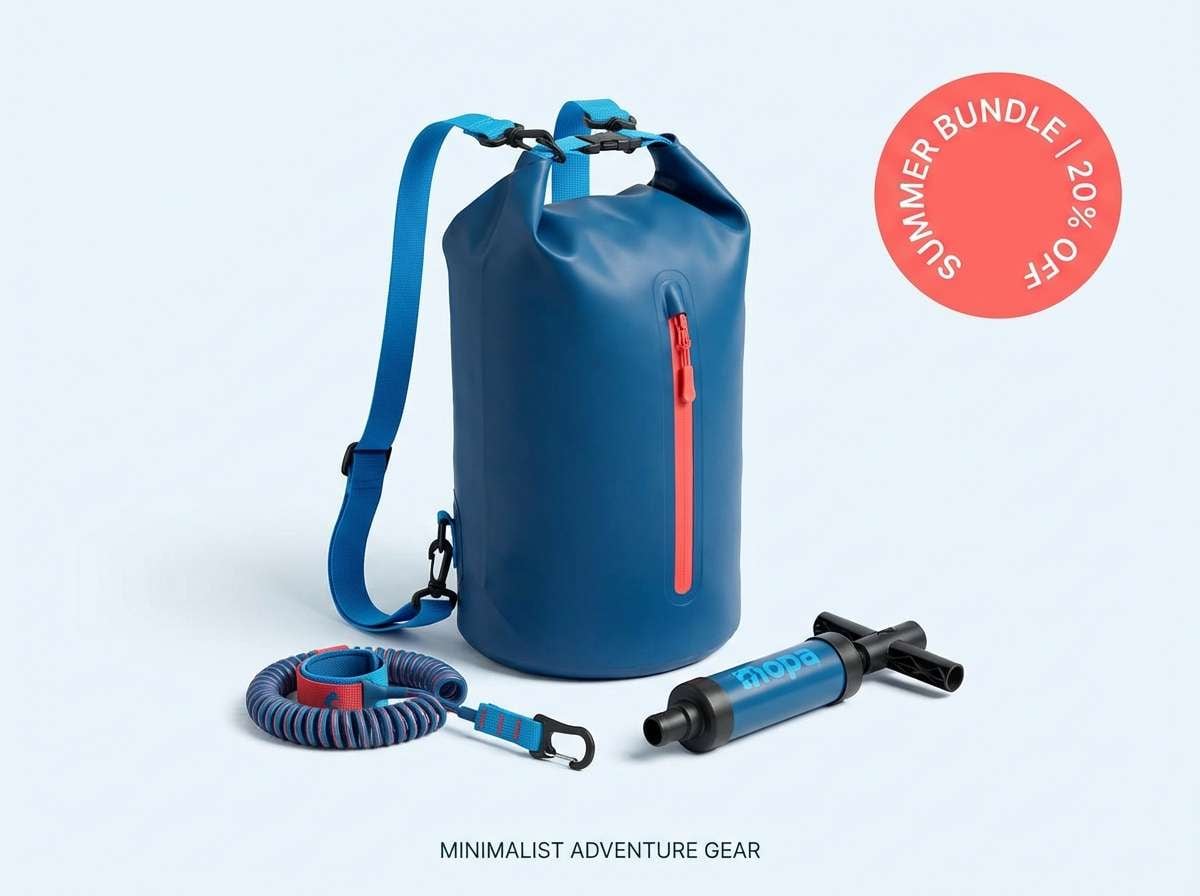 sporty blue product ad