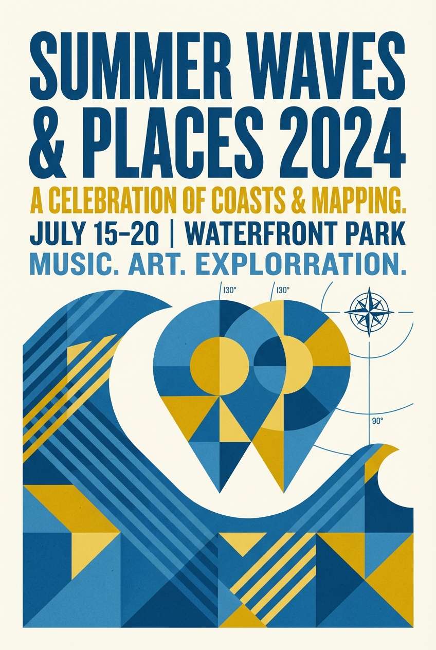 summer event poster design