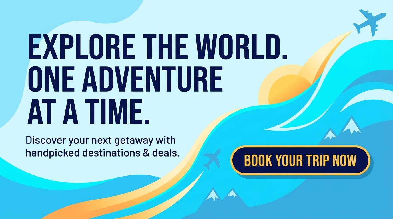 travel hero banner design