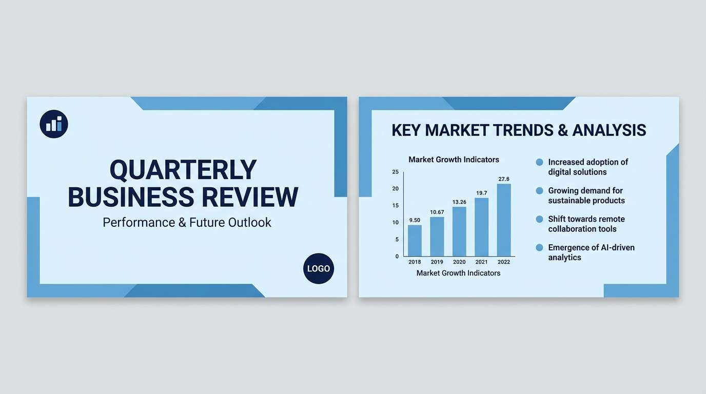 business slide template design