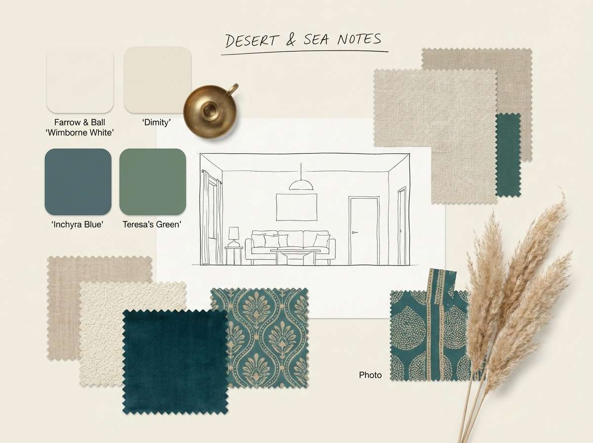 coastal interior mood board