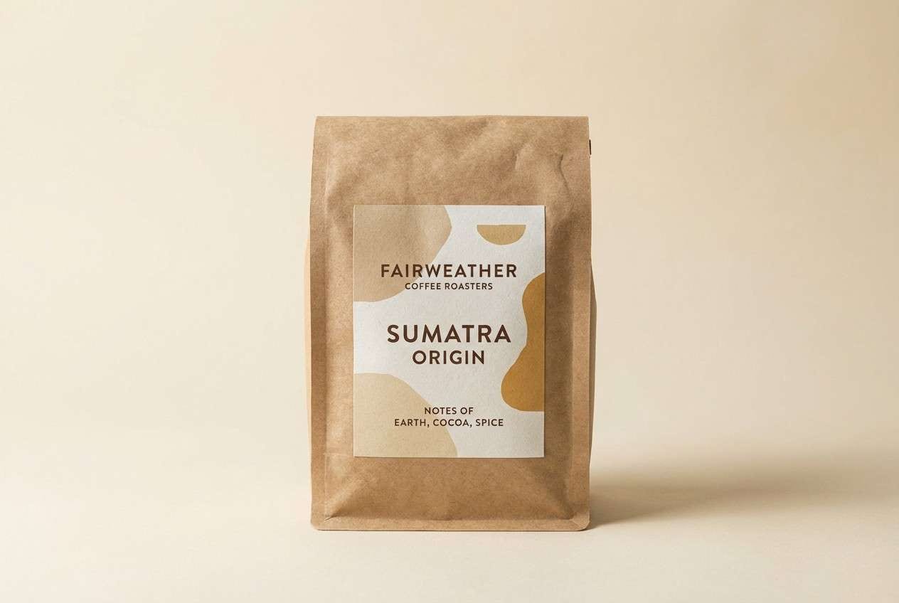 artisan label coffee bag