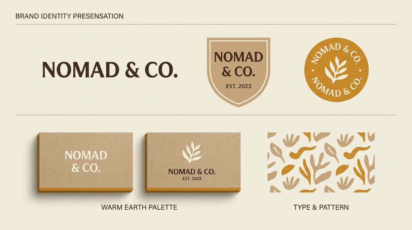 modern heritage brand identity