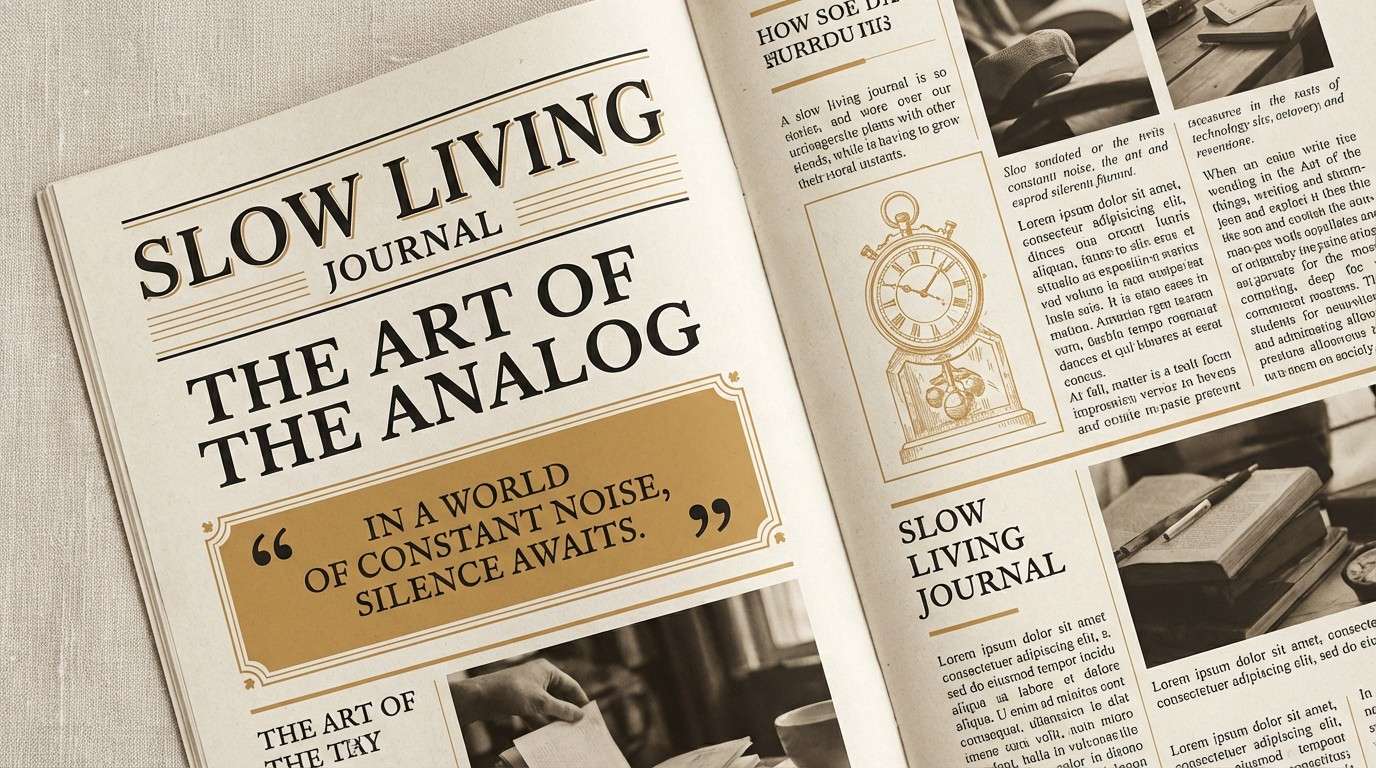 vintage ledger editorial spread