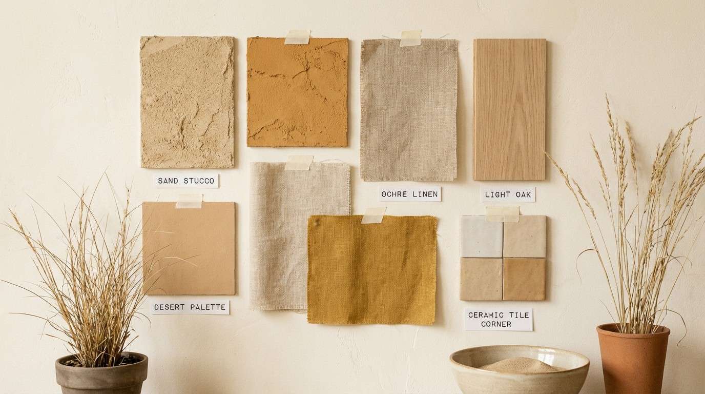 sunbaked stucco mood board