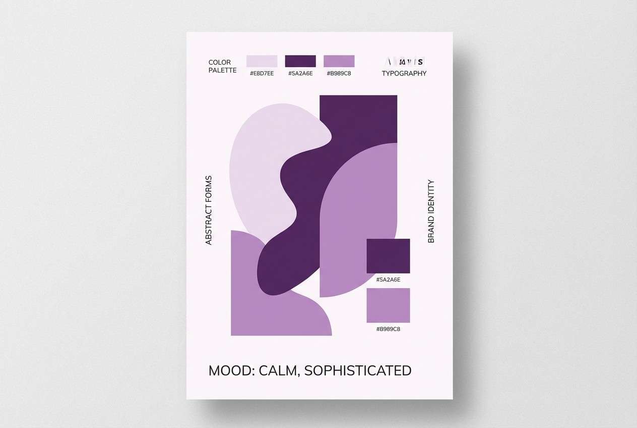 plum creative moodboard poster