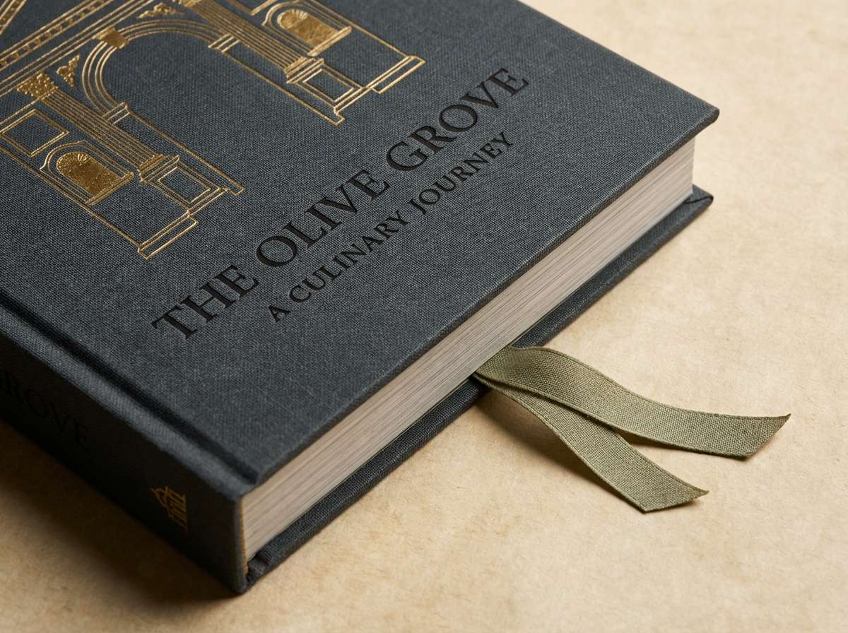 gilded book cover mockup