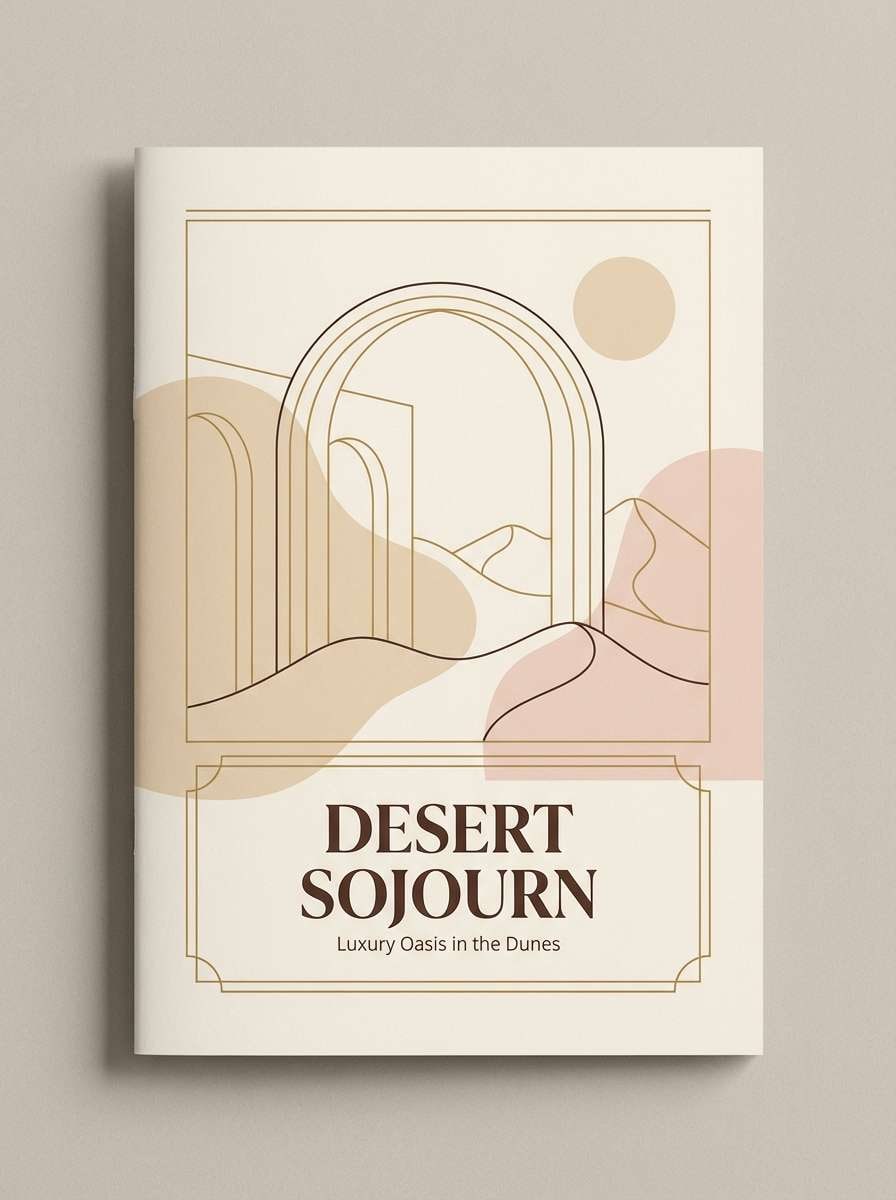resort brochure cover design