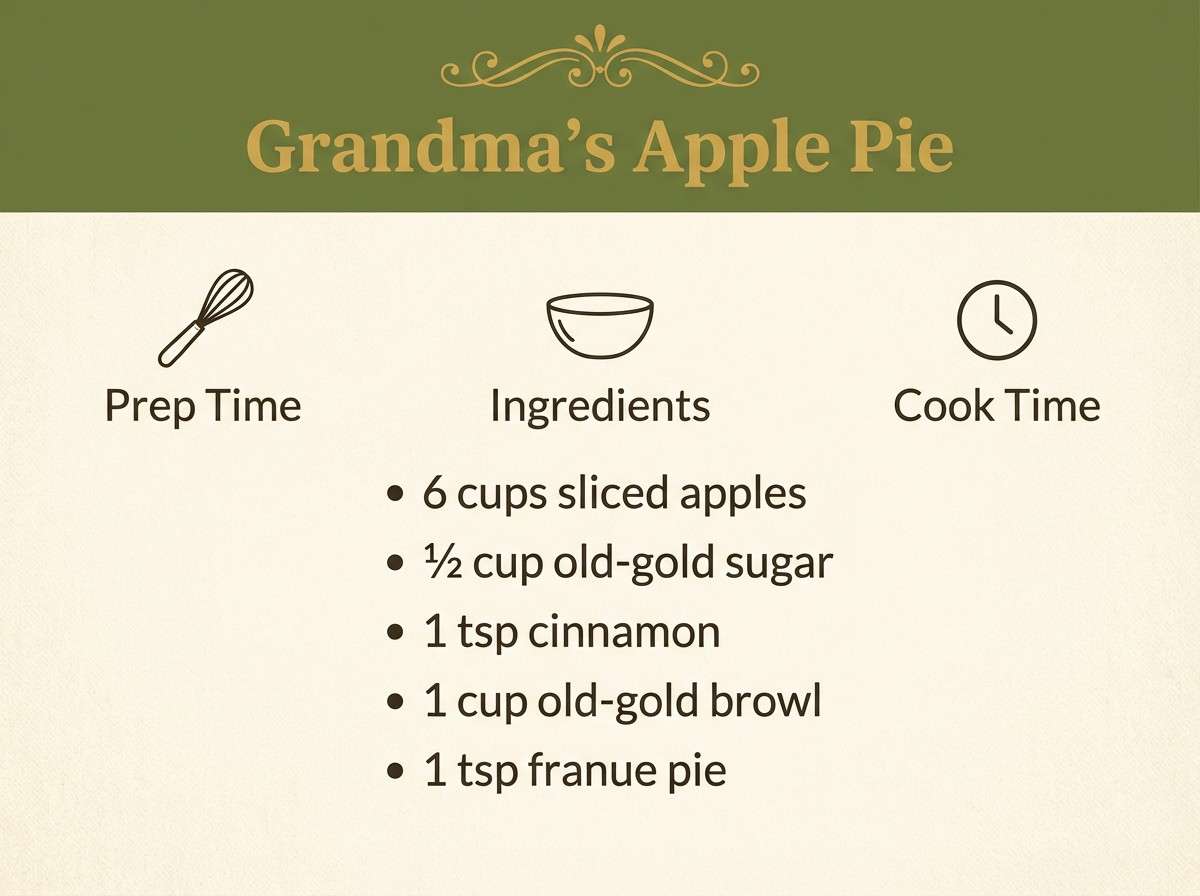 olive toned recipe card