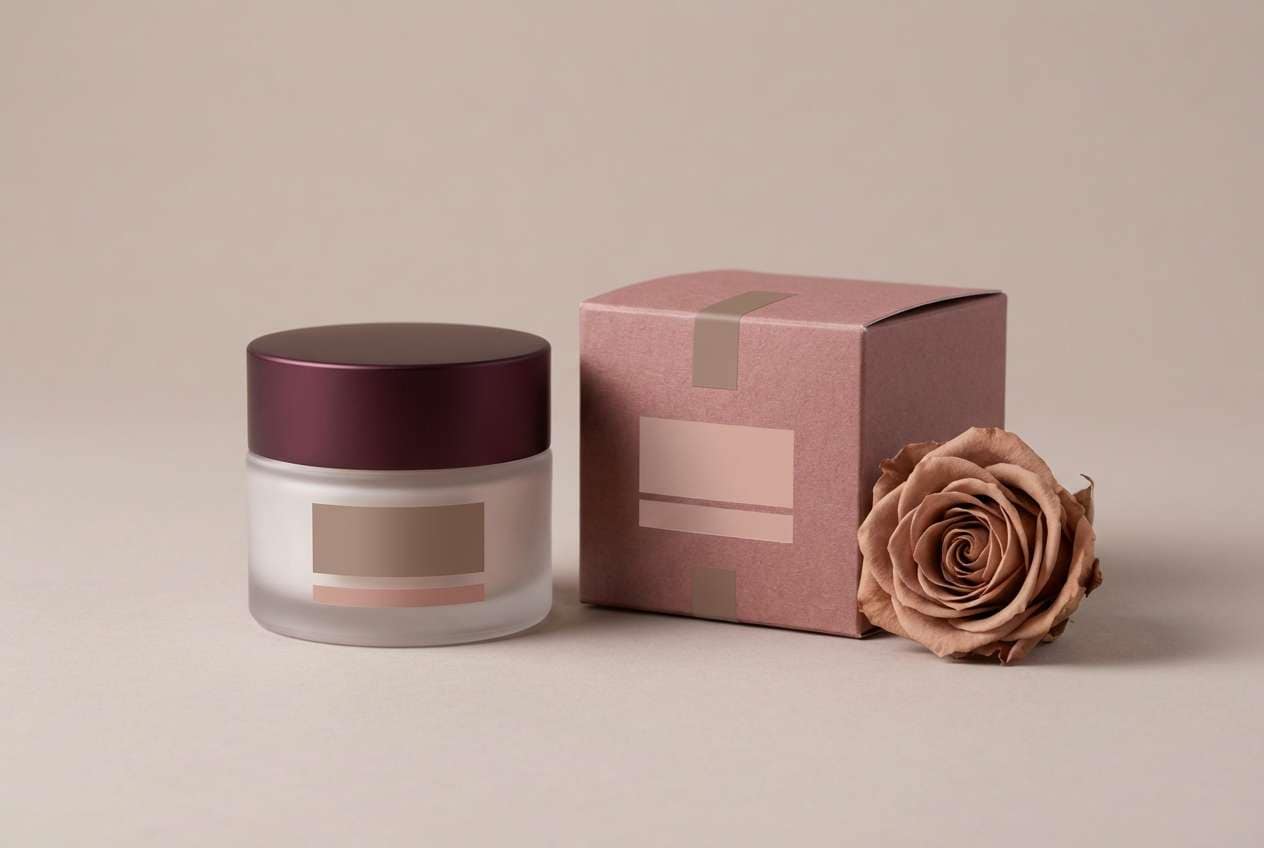 velvet rose cosmetic packaging