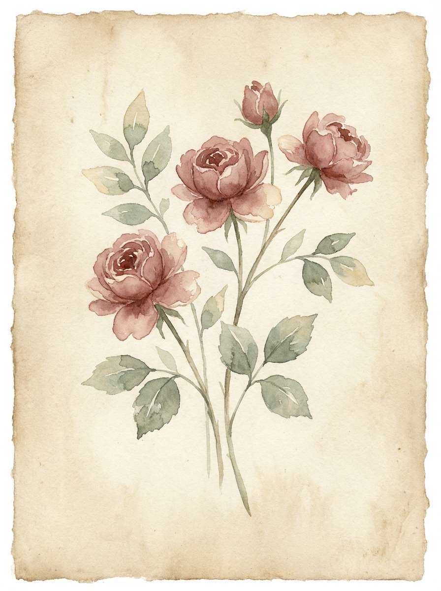 rose and sage botanical