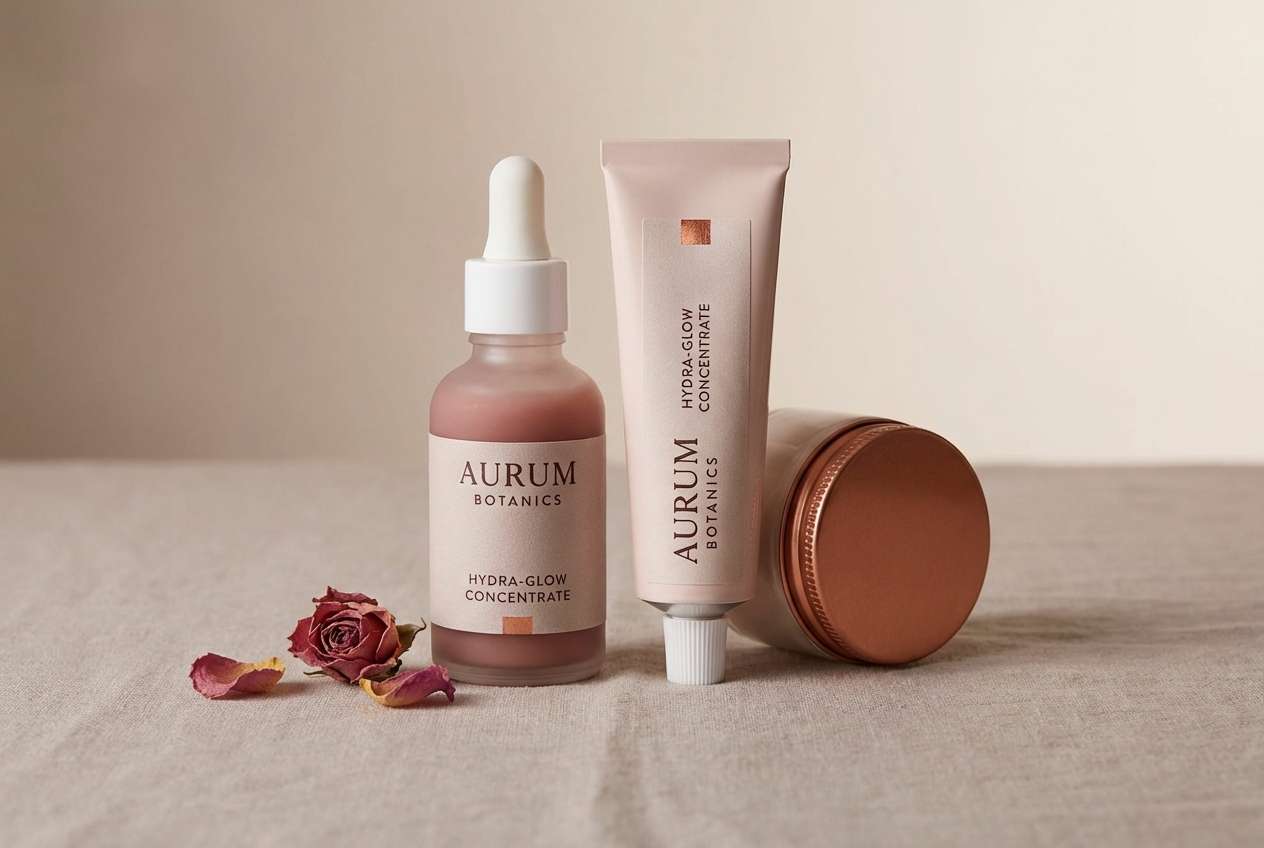 copper rose skincare ad