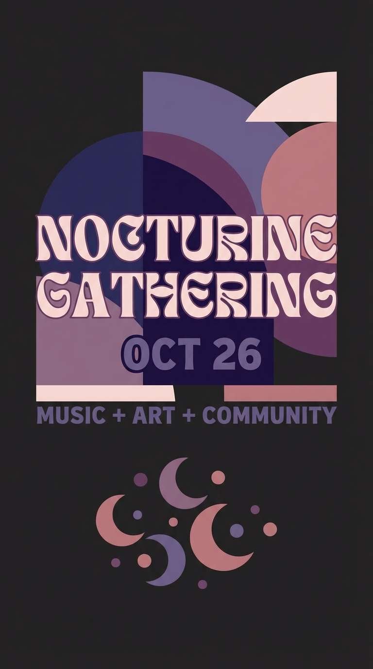 nightfall rose event poster