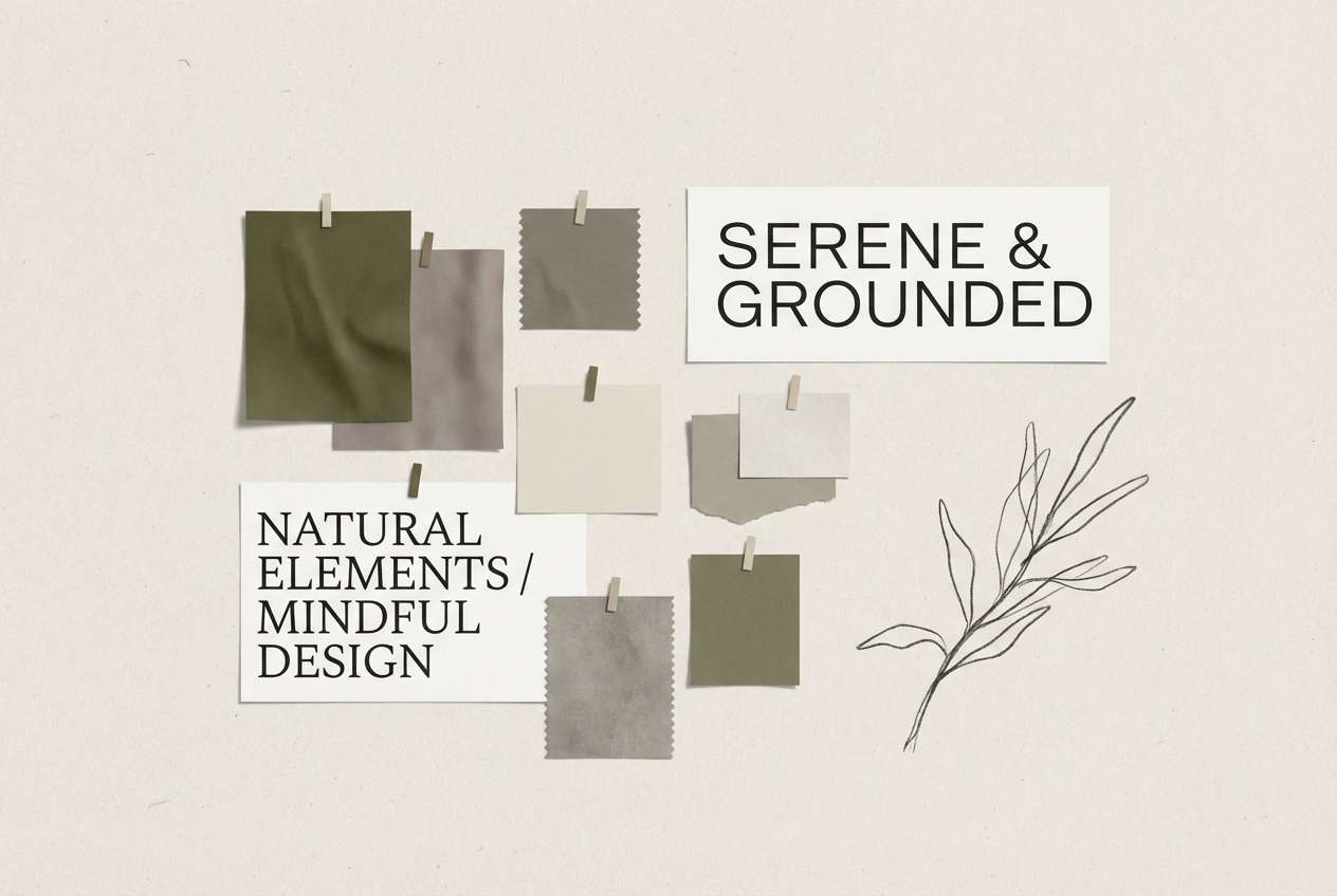 olive brand moodboard