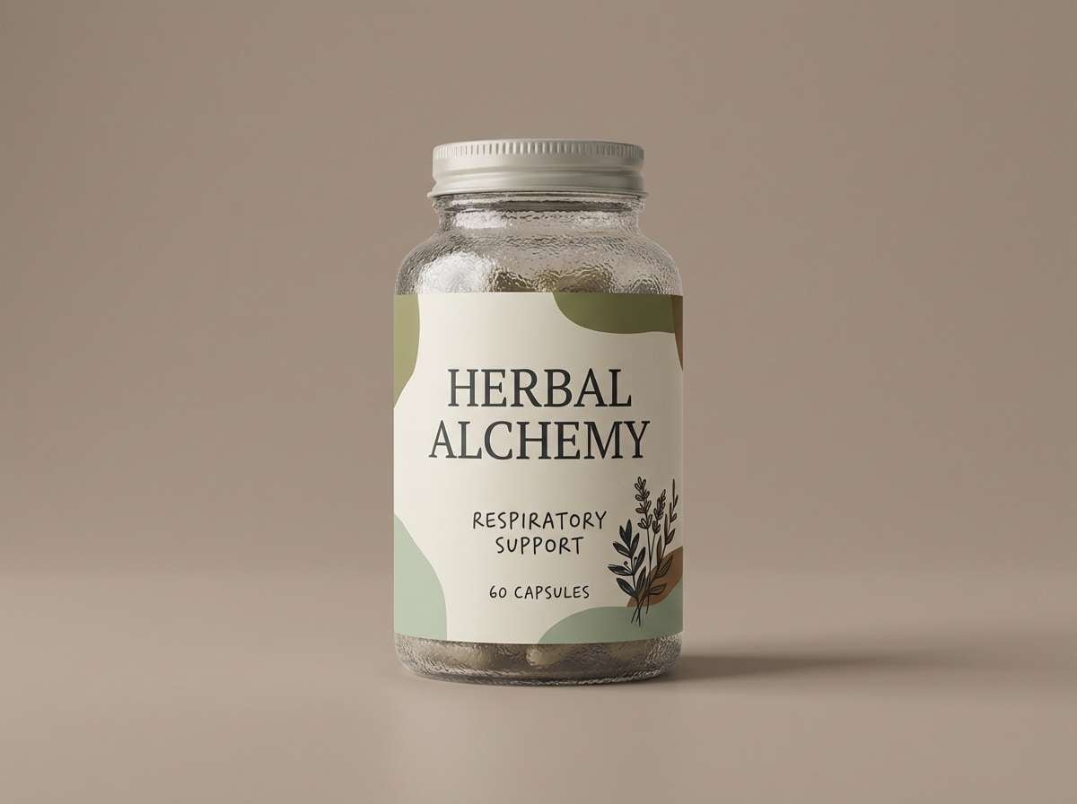 apothecary supplement label shot
