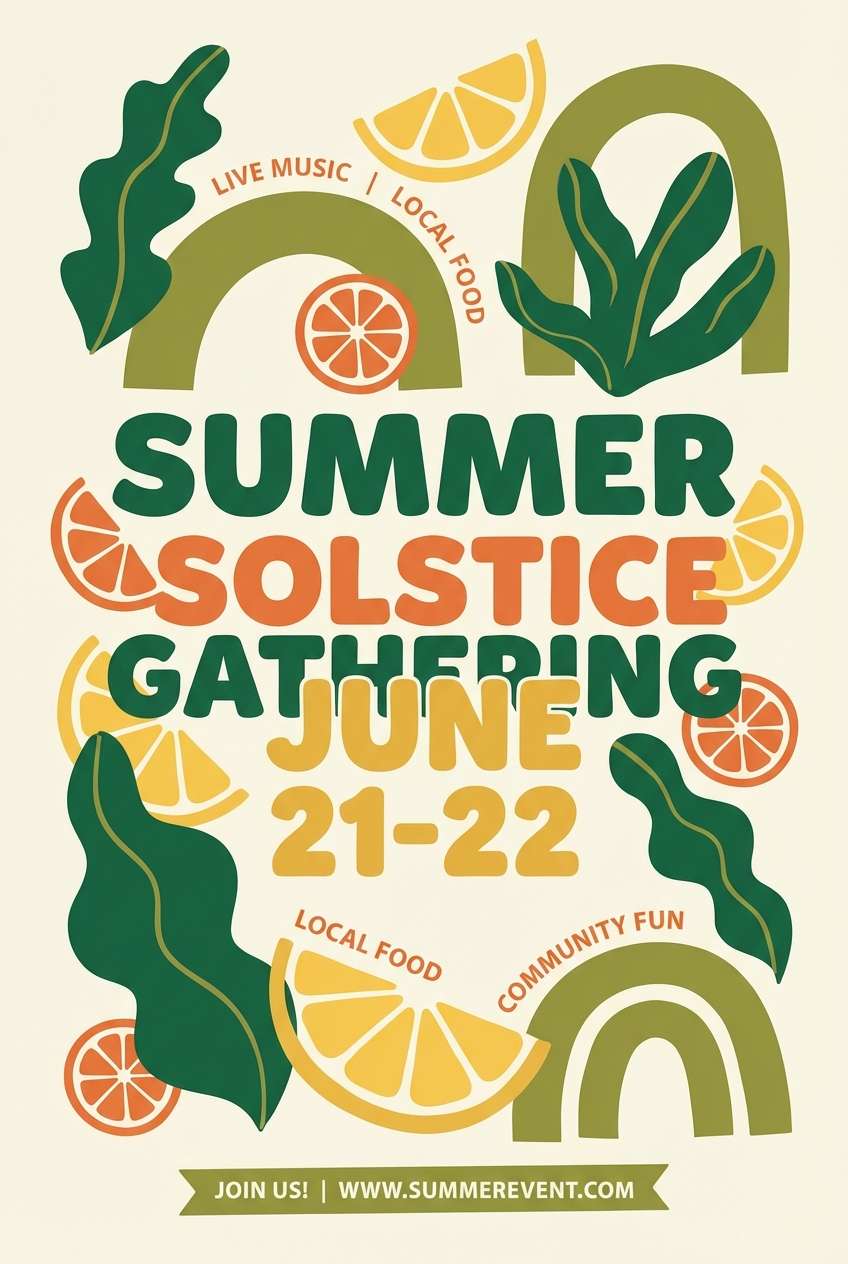 citrus olive event flyer