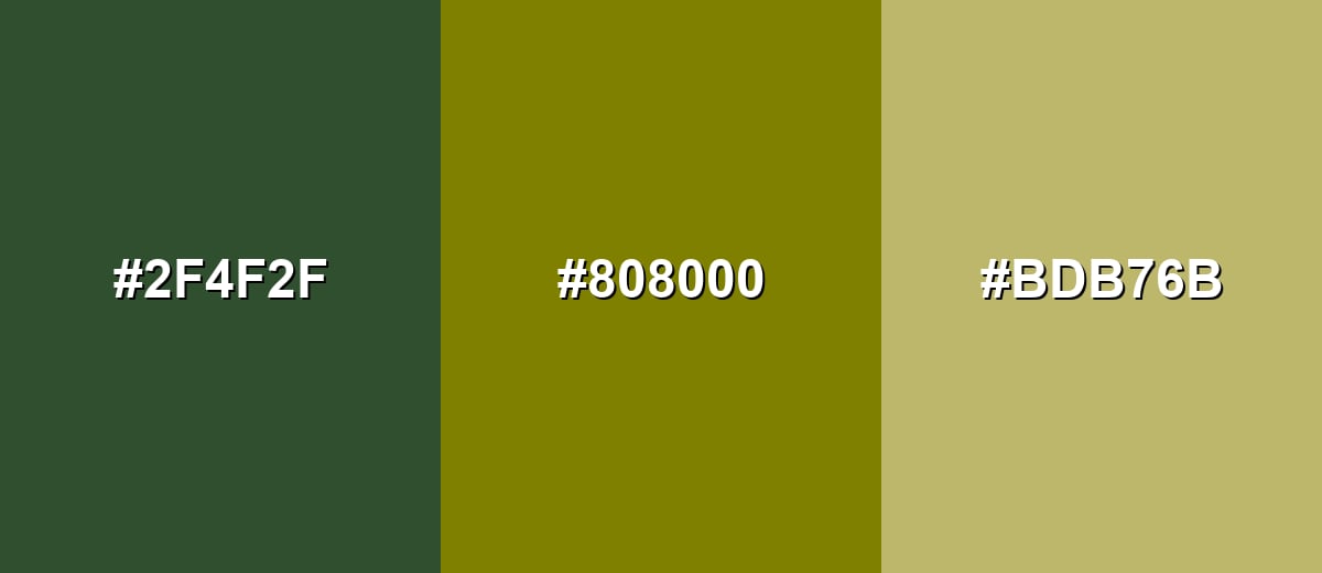 analogous color for olive-green