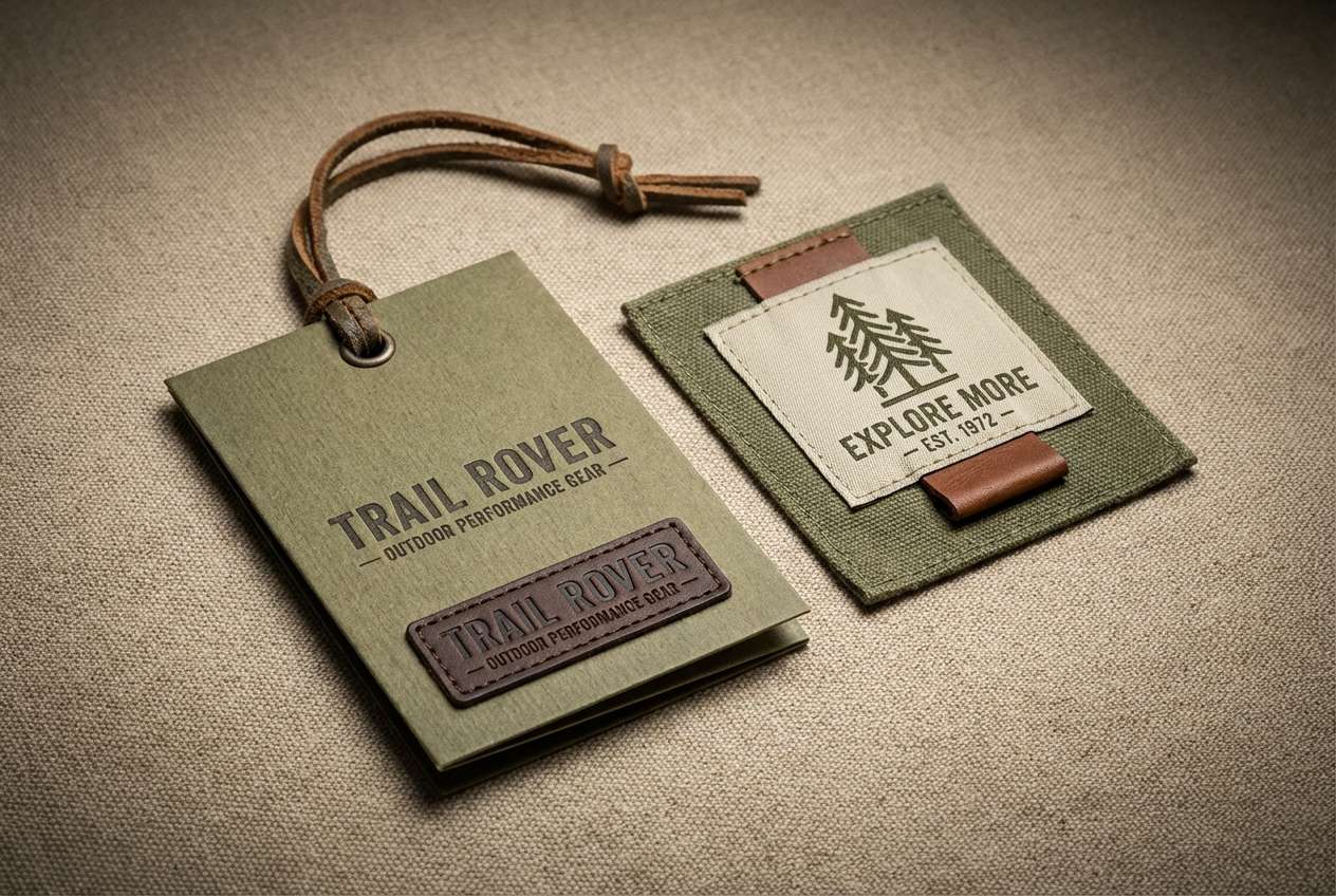 outdoor hangtag label set