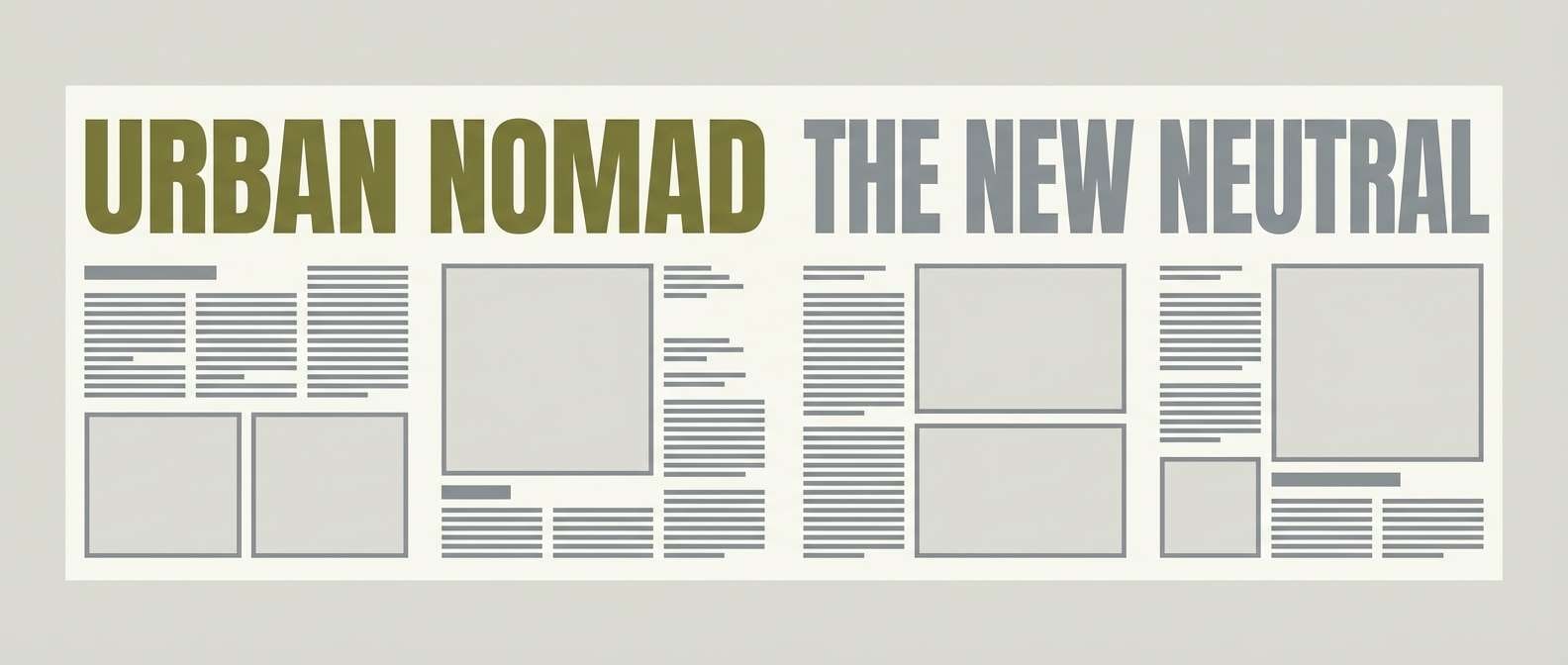 streetwear editorial layout