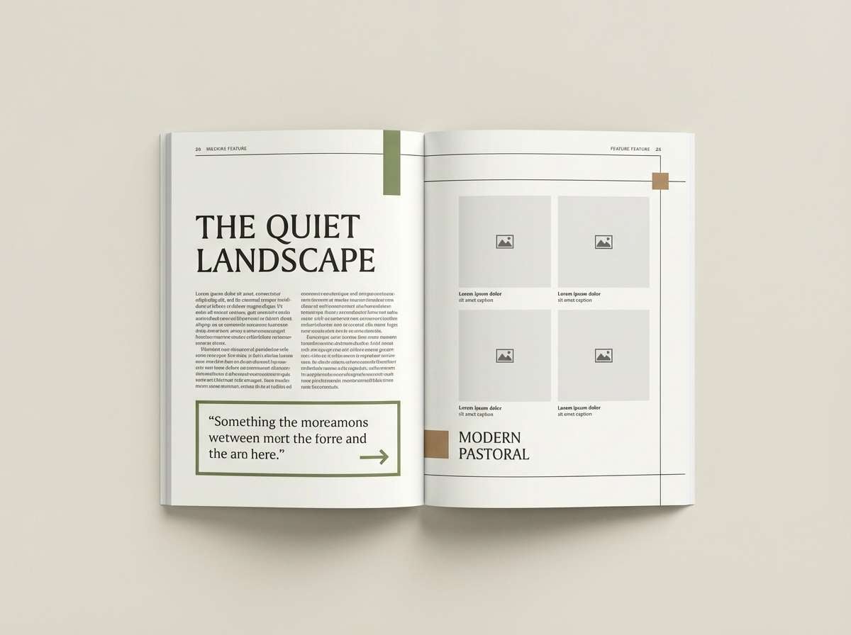 editorial magazine spread