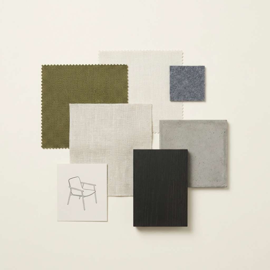 modern interior mood board