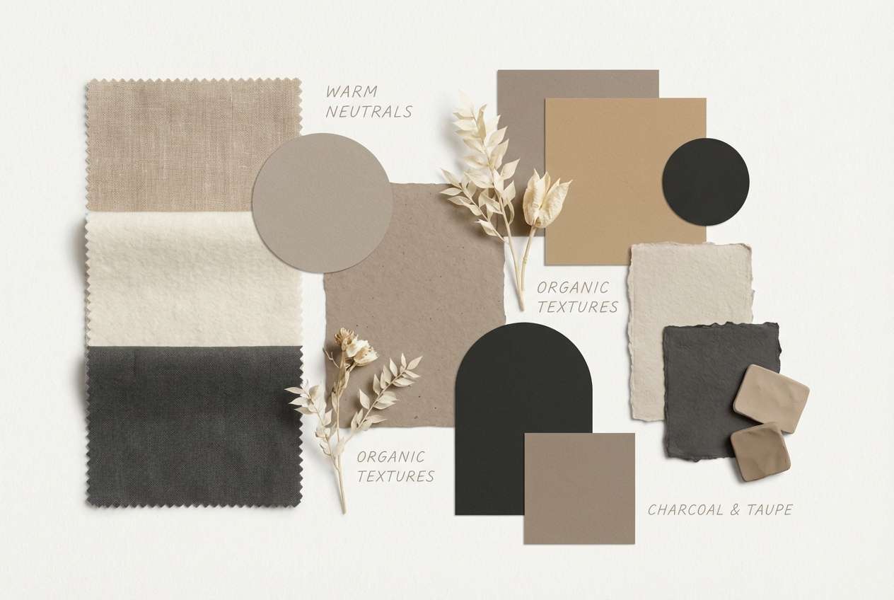 interior moodboard swatches