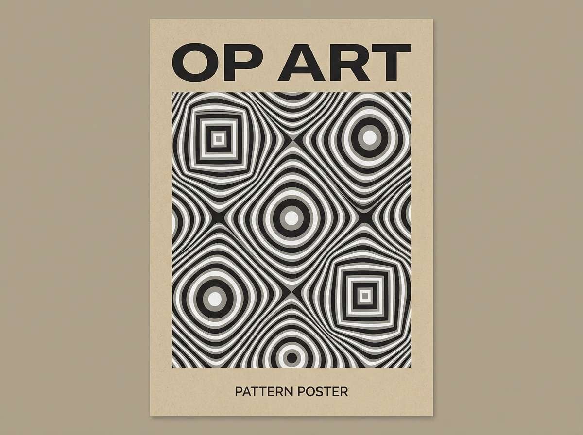 op art poster