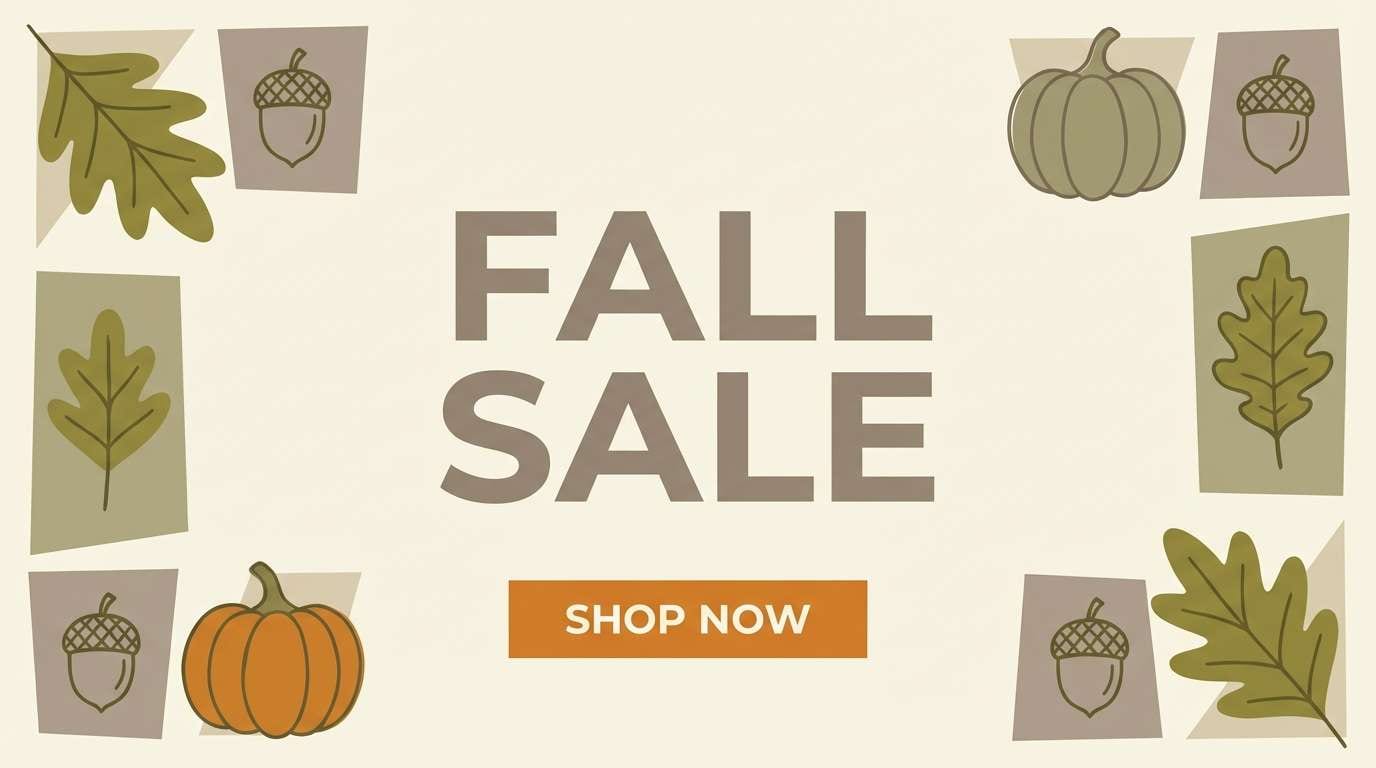 fall promo email banner