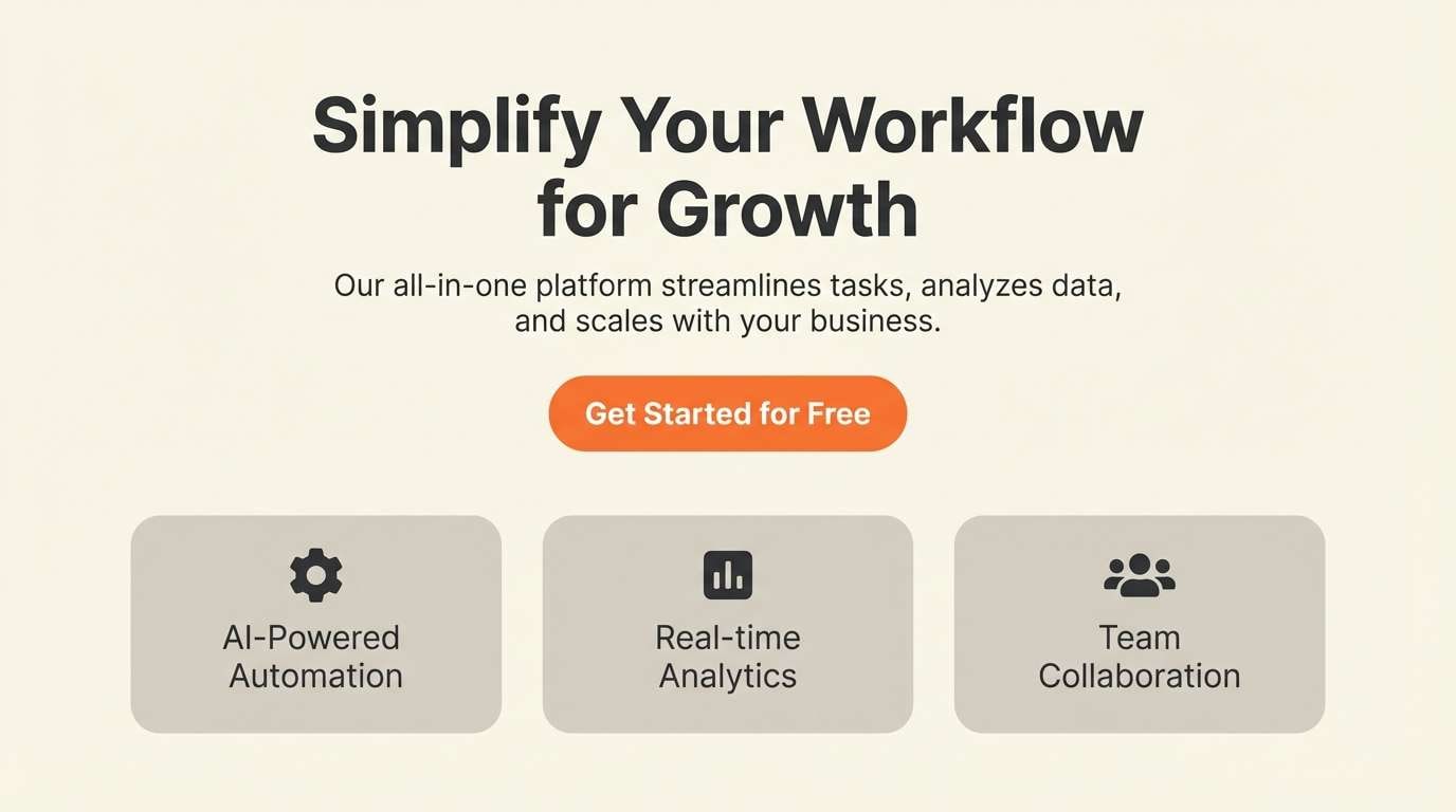 minimal saas ui hero