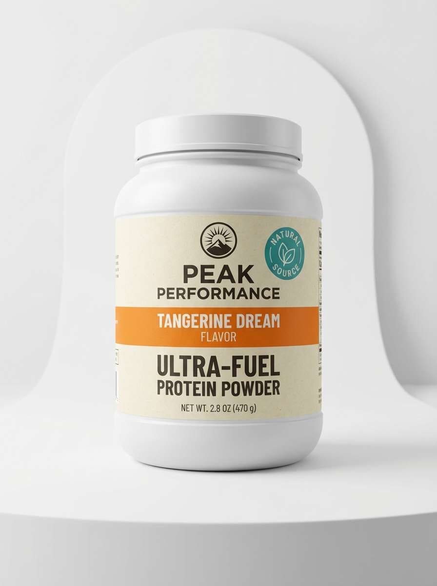 sports nutrition packaging mockup