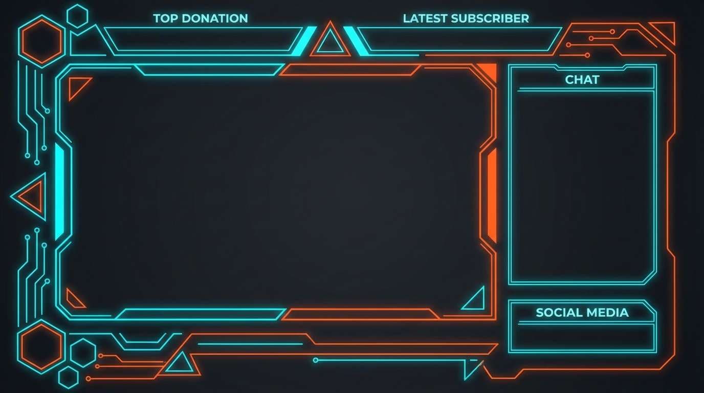 gaming stream overlay layout