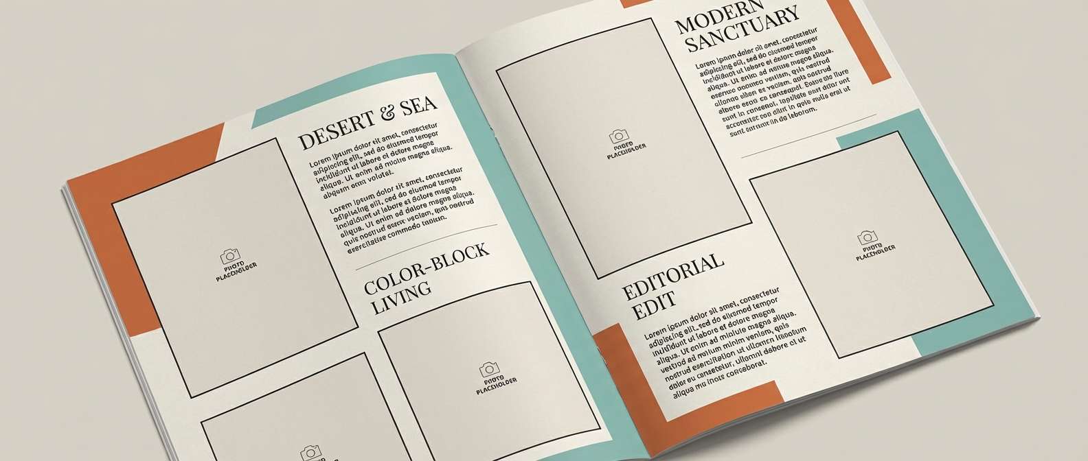 interior lookbook spread layout