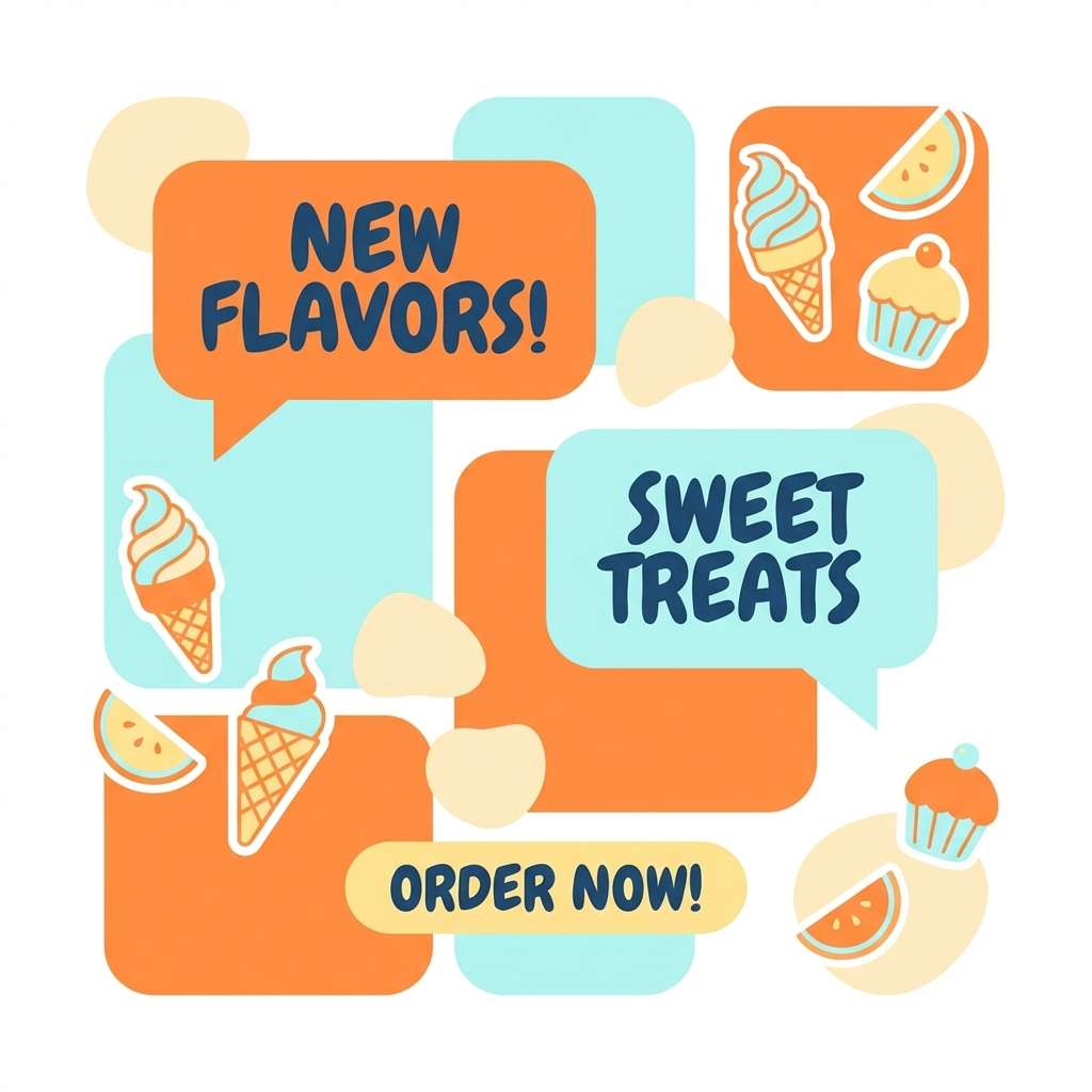 dessert social post template